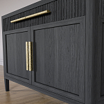 Буфет Primo с двумя ящиками и двумя фасадами Черный дуб варинант исполнения - 6 | Loft Concept в Уфе