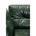 Диван Лофт Натуральная Винтажная кожа Зеленый Two Seat Encounter Leather Sofa варинант исполнения - 4 | Loft Concept в Уфе