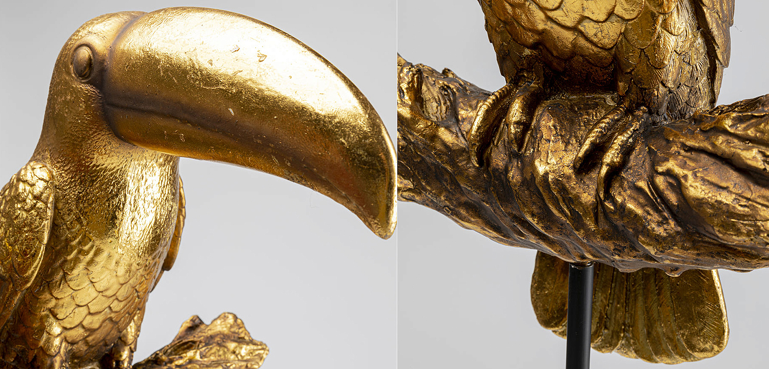 Статуэтка Golden Tukan on a stand - Loft-Concept в Уфе