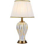 Настольная лампа с абажуром Celestina White Gold Lampshade Table Lamp варинант исполнения - 1 | Loft Concept в Уфе
