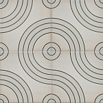 Дизайнерская плитка с узором Дорожки варинант исполнения - 1 | Loft Concept в Уфе