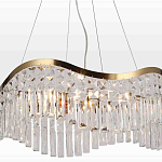 Люстра подвесная волнистой формы с хрустальными подвесками Ludivine Lighting варинант исполнения - 4 | Loft Concept в Уфе