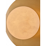 Бра круглое с плафоном из натурального камня на латунном основании Cryptocrystalline Stone варинант исполнения - 4 | Loft Concept в Уфе