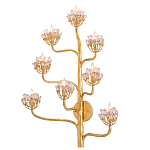 Бра золотое в виде растения Golden Flower Glade варинант исполнения - 2 | Loft Concept в Уфе