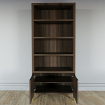 Книжный Стеллаж Elsa Dreams Walnut с задней стенкой варинант исполнения - 3 | Loft Concept в Уфе