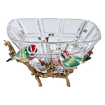 Чаша квадратная из прозрачного стекла с фигурками разноцветных птиц Eden Garden варинант исполнения - 1 | Loft Concept в Уфе