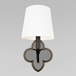 Бра с белым текстильным абажуром и фигурным основанием с зеркальной вставкой Vitorino варинант исполнения - 18 | Loft Concept в Уфе