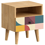 Прикроватная тумба с изображением на ящике Elise Nightstand варинант исполнения - 1 | Loft Concept в Уфе
