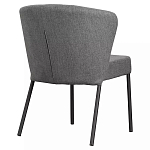 Стул серый с широкой закругленной спинкой Chair Gray Attractive варинант исполнения - 3 | Loft Concept в Уфе