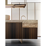 Кухонный гарнитур из массива дуба и камня Ratio Dada Engenereed варинант исполнения - 12 | Loft Concept в Уфе