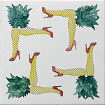 Плитка дизайнерская с рисунком Пина Колада варинант исполнения - 2 | Loft Concept в Уфе