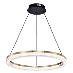 Люстра подвесная круглая светодиодная с золотым каркасом Ring Horizontal варинант исполнения - 1 | Loft Concept в Уфе