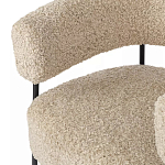Кресло полукруглое мягкое с буклированной обивкой Armchair with Boucle Upholstery варинант исполнения - 2 | Loft Concept в Уфе