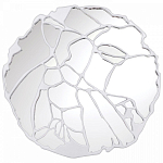 Зеркало кругле в декоративной раме белого цвета White Ratio варинант исполнения - 1 | Loft Concept в Уфе