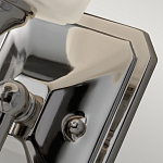 Бра для ванных комнат с белым матовым плафоном квадратной формы на основании цвета хром Feiss варинант исполнения - 3 | Loft Concept в Уфе