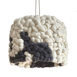 Светильник вязаный из шерсти Черно-белый варинант исполнения - 2 | Loft Concept в Уфе