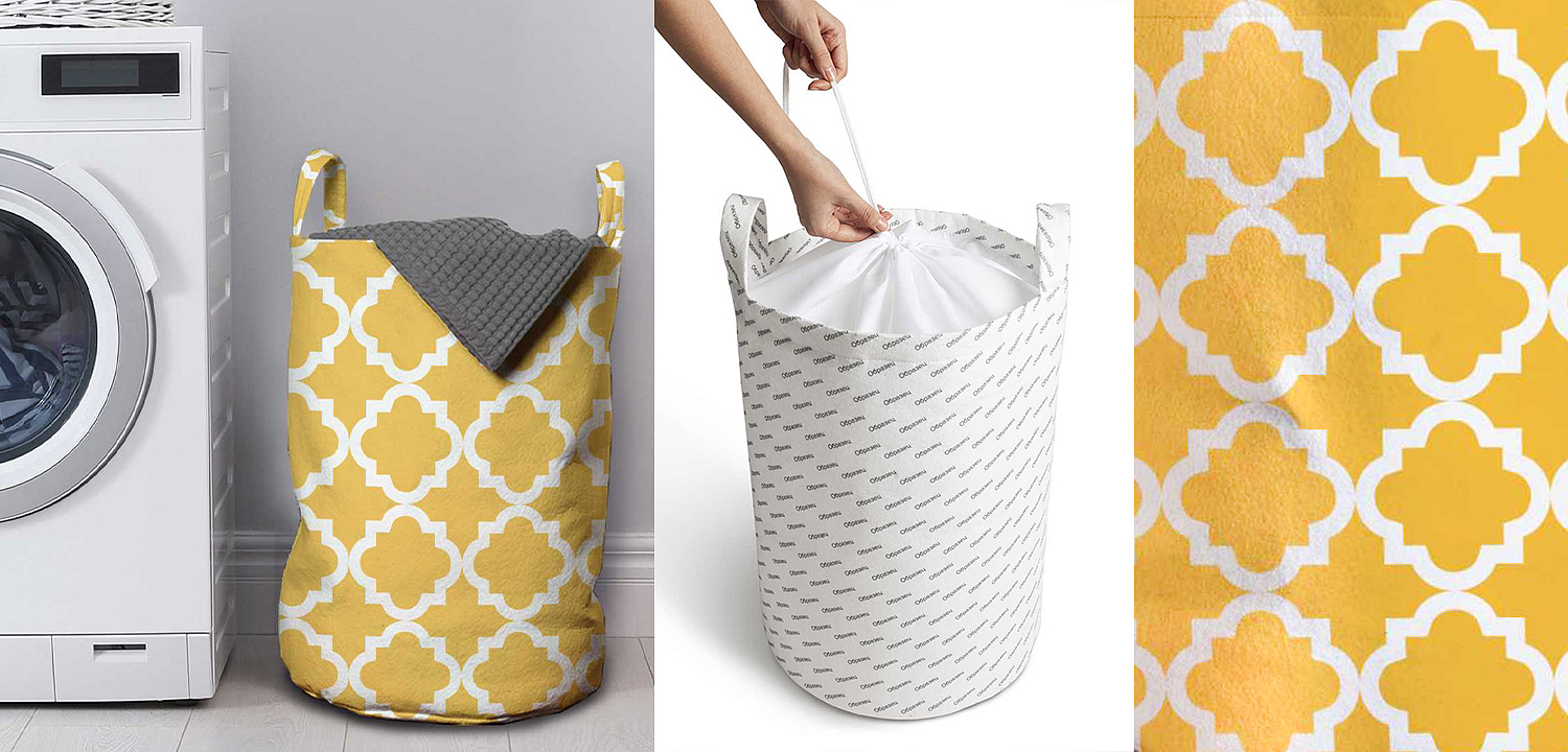 Корзина Yellow Ornament Basket Корзина Yellow Ornament Basket - Loft-Concept в Уфе