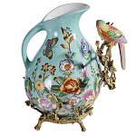 Кувшин с птичкой и  цветочным рисунком Blue Garden варинант исполнения - 2 | Loft Concept в Уфе
