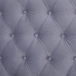 Кровать двуспальная серая с основанием из массива дерева с мягким изголовьем Velour Beds варинант исполнения - 4 | Loft Concept в Уфе