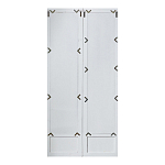 Зеркало-окно с эффектом старения в венецианском стиле Venetian White Mirror варинант исполнения - 2 | Loft Concept в Уфе