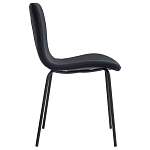 Стул черный с обивкой из велюра Black Archie Chair варинант исполнения - 1 | Loft Concept в Уфе