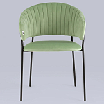 Стул в велюре фисташкового цвета Horizon варинант исполнения - 3 | Loft Concept в Уфе