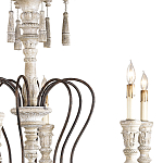 Люстра с состаренными резными элементами Graceful Profile варинант исполнения - 1 | Loft Concept в Уфе