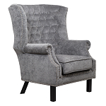 Кресло Charlie Armchair grey velour варинант исполнения - 1 | Loft Concept в Уфе