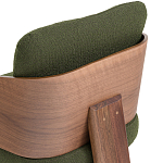 Кресло с каркасом из массива ореха Gallin Chair Green варинант исполнения - 6 | Loft Concept в Уфе