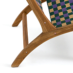 Кресло низкое из массива тика Barbados варинант исполнения - 5 | Loft Concept в Уфе