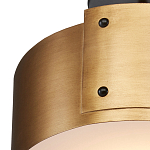 Потолочный светильник круглый светодиодный Semicircular Gold Panels старинная латунь варинант исполнения - 1 | Loft Concept в Уфе