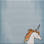 Плитка с узором Девочка единорог варинант исполнения - 5 | Loft Concept в Уфе