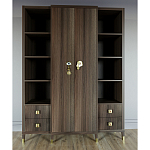 Большой шкаф с витриной Elsa Dreams Walnut варинант исполнения - 1 | Loft Concept в Уфе