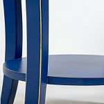 Синяя тумба на фигурных ножках Shelby варинант исполнения - 5 | Loft Concept в Уфе