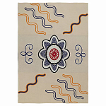 Плед хлопковый по мотивам эвенских орнаментов Ural and Siberian Patterns варинант исполнения - 1 | Loft Concept в Уфе