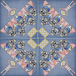 Плитка дизайнерская с узором Мангалоры варинант исполнения - 1 | Loft Concept в Уфе