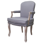Кресло Aubrey Classical Armchair grey flax варинант исполнения - 3 | Loft Concept в Уфе