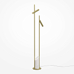 Напольный торшер светодионый золотой Lumen Duo варинант исполнения - 1 | Loft Concept в Уфе