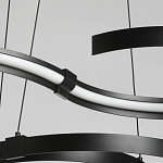 Люстра подвесная светодиодная в виде волнообразной ленты Ribbon Vortex варинант исполнения - 5 | Loft Concept в Уфе