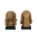 Держатель для книг с бронзовыми фигурками головы собаки Dog Elegance  варинант исполнения - 3 | Loft Concept в Уфе
