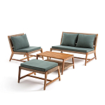 Садовый 2-х местный диван с каркасом из акации Green варинант исполнения - 4 | Loft Concept в Уфе