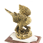 Часы настольные из натурального камня с декором в виде орла Eagle Stone Clock варинант исполнения - 3 | Loft Concept в Уфе