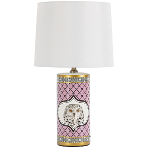 Настольная лампа Owl Collection Pink Lampshade