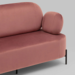 Диван в велюровой обивке цвета пыльная роза COLOR BLOCK варинант исполнения - 6 | Loft Concept в Уфе