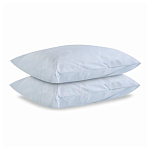 Постельное белье голубого цвета из перкаля с принтом 200х220 см Aurora Allure варинант исполнения - 2 | Loft Concept в Уфе