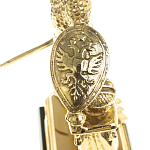 Часы настольные бронзовые из натурального камня Яшма Stone Clock варинант исполнения - 5 | Loft Concept в Уфе