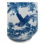 Ваза с мотивами цветущего сада с попугаями Blue Vase Inspired by Nature варинант исполнения - 3 | Loft Concept в Уфе