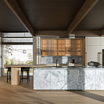 Кухонный гарнитур из натурального камня и дерева INTERSECTION Dada Engenereed Kitchen варинант исполнения - 1 | Loft Concept в Уфе