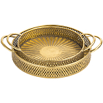 Поднос железный Gold Mesh варинант исполнения - 1 | Loft Concept в Уфе