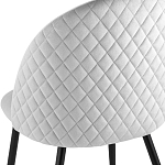 Мягкий стул в сером велюре Miruna Chair варинант исполнения - 6 | Loft Concept в Уфе